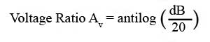Converting Decibels to a voltage ratio dB-Voltage.jpg