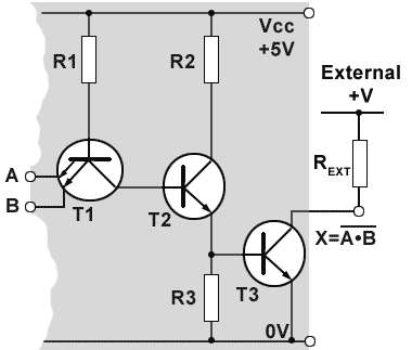 Simplified circuit of an Open Collector NAND Gate OC-NAND-cct.gif