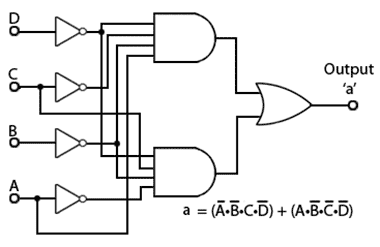 Karnaugh Derived Faster Circuit Using Zeros karnaugh-cct-0.gif