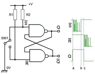 SR Flip-flop Switch De-Bouncing Circuit switch-de-bounce-cct.gif