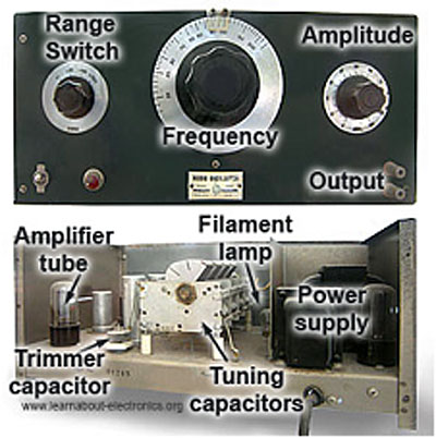 Hewlett-Packard-200C Wien Bridge Audio Oscillator Hewlett-Packard-200C.jpg