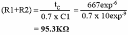 Finding a value for R1 + R2 form-555-astable-des-ex-02.gif
