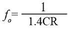 Formula for the frequency f of a BJT astable form-BJT-astable-1-1-f.gif