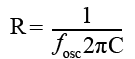 Formula for finding the resistance required for a given frequency of a wien bridge oscillator form-wien-R.gif