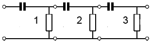 Cascaded RC Filters to produce 180° Phase Shift phase-shift-network.gif