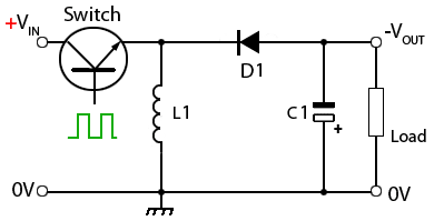 Buck Converter Providing a Negative Supply buck-converter-neg.gif
