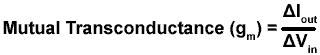 Transconductance formula Transconductance formula