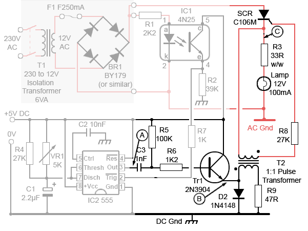 SCR Pulse Triggering Circuit