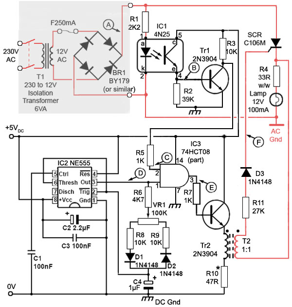 SCR Zero Crossing Control Circuit
