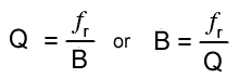Bandwidth Formulae Bandwidth Formulae
