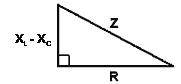 Impedance Triangle for LCR circuit Impedance LCR