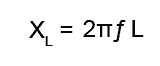 Inductive reactance formula Mod9_XL.gif Inductive reactance formula