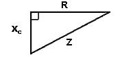 Impedance Triangle for CR Circuits Z-triangle-Xc.jpg Impedance Triangle for CR Circuits