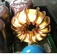 High Current Toroidal Inductor in a power supply. toroidal-inductor.jpg