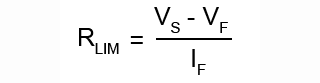 LED Limiting Resistor Formula