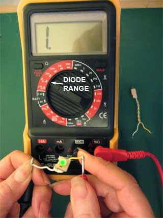 Testing a LED